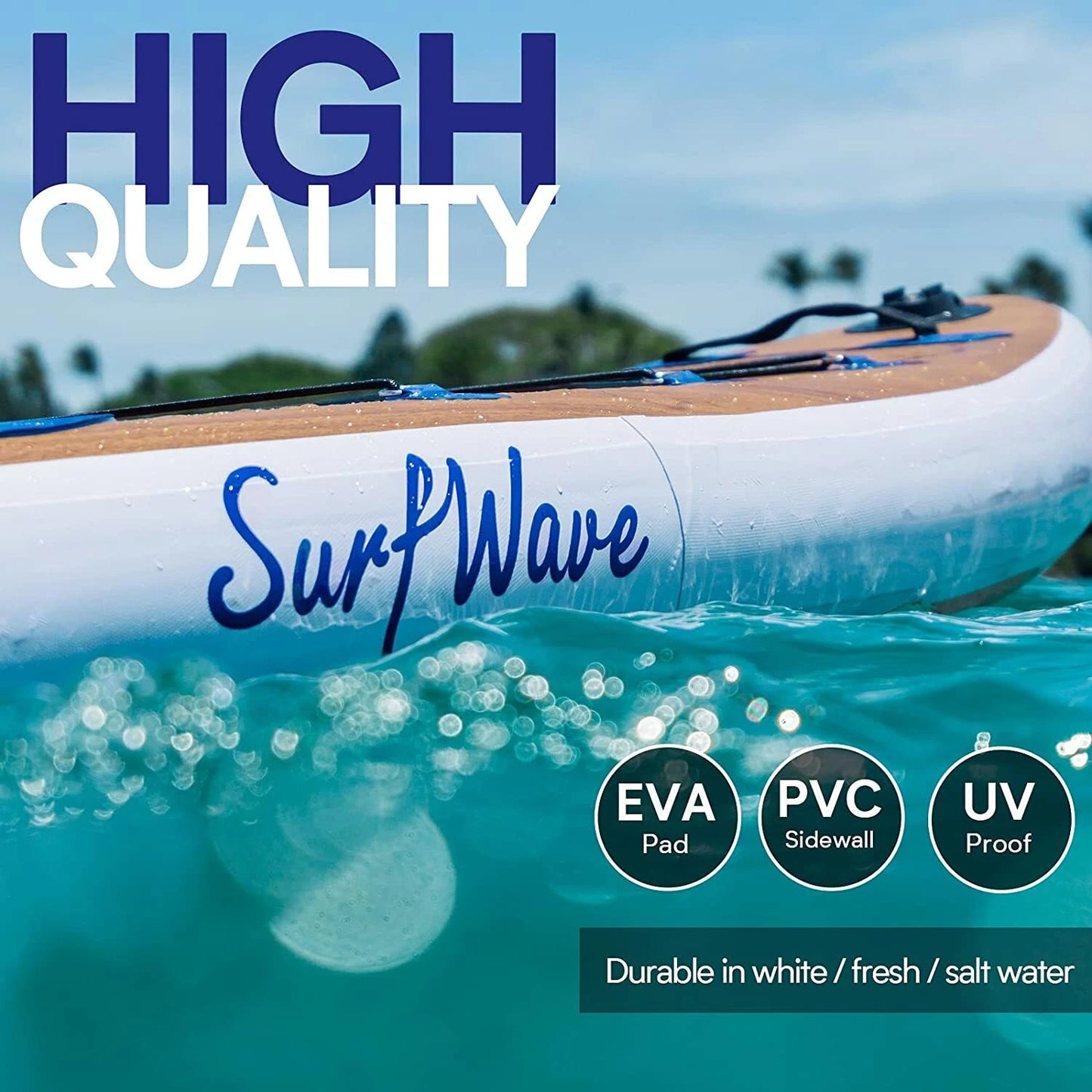 11' Inflatable Paddle Board with Premium Accessories, Wide Paddle Posture