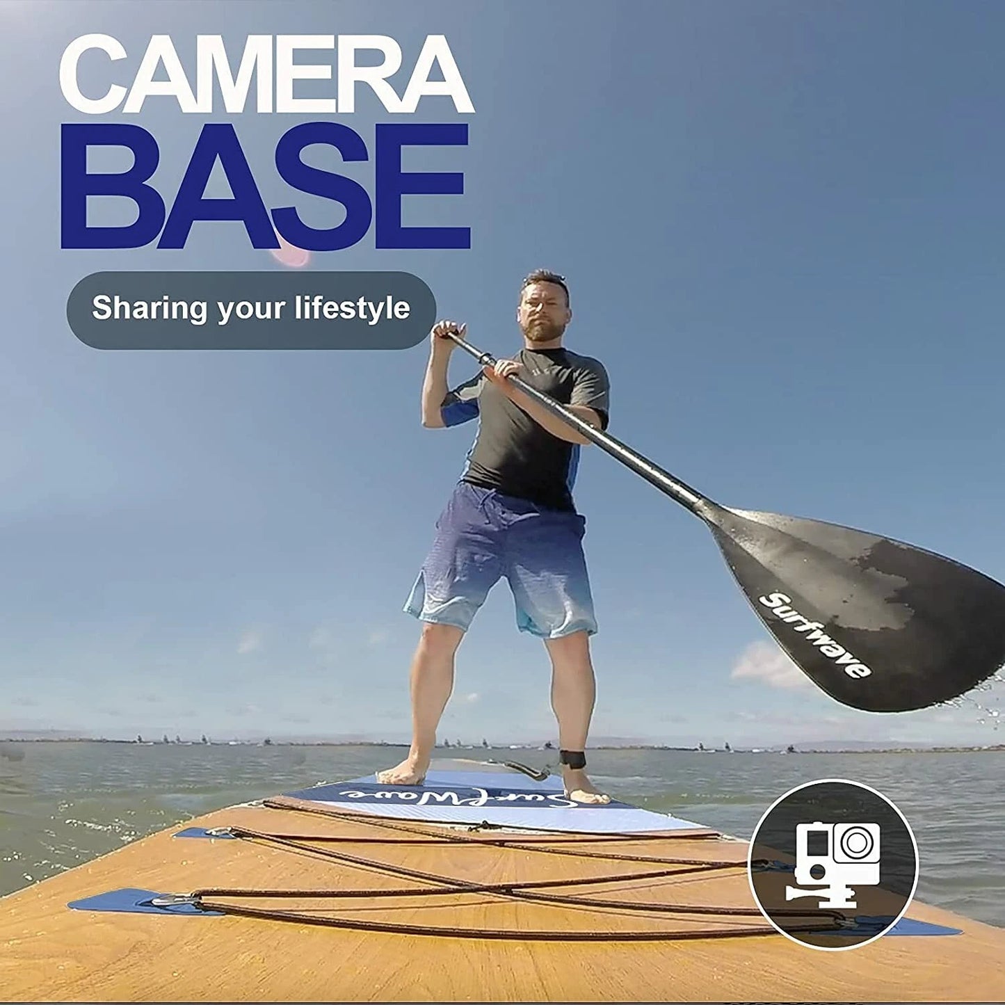 11' Inflatable Paddle Board with Premium Accessories, Wide Paddle Posture