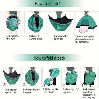 2 Person Camping Tent 3 Person Tents for Camping Windproof Tents for Camping Hiking Backpacking Traveling 2-3 Family People Tents for Camping Portable Tent with Carry Bag