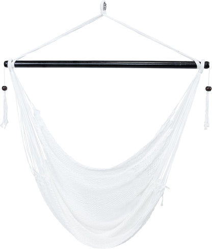Outdoor Hammock Chair Swing - Hanging Hammock Swing - Hanging Reading Chair - Soft-Spun Polyester Rope