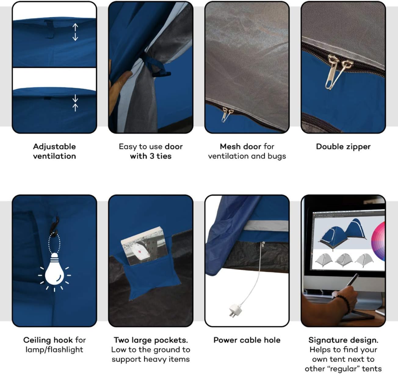 Two Person Tent - Waterproof & Windproof 4 Season Tents for Camping, Backpacking & Hiking - Durable & Easy to Set-up