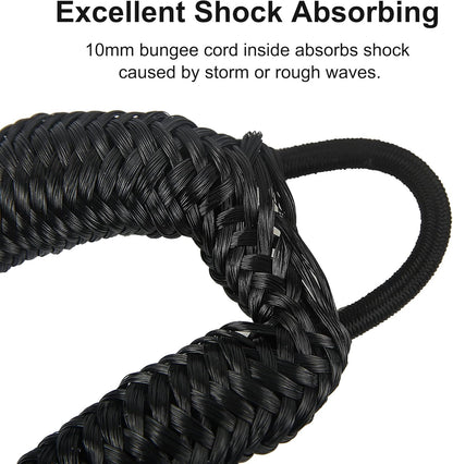 Bungee Dock Line Mooring Rope for Boat 4 ft 2 Pack