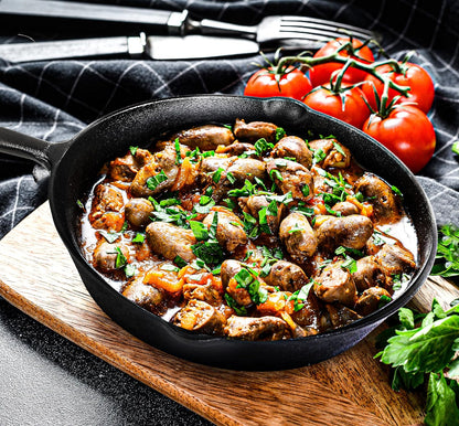 Cast iron Skillets 3 Piece Set, Chefs Pan, Pre Seasoned Cast iron Skillets, 6, 8 & 10 Inches, Easy Use in the Oven, Stove, Grill, or Campfire, Black