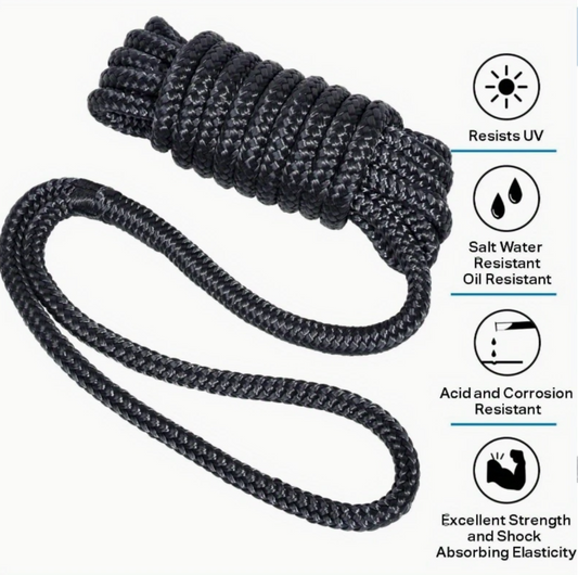 1/2" x 15' Double Braided Dock Line