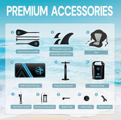 11'6" Inflatable Paddle Board Package