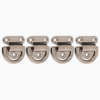 Stainless Steel Folding Pad Eye D-Rings