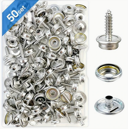 Stainless Steel Marine Canvas Snap Kit
