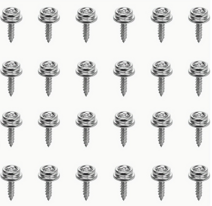 24pcs Marine-Grade Stainless Steel Boat Snaps
