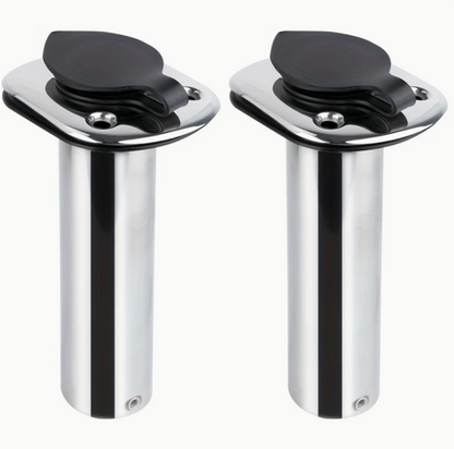 2-Pack Stainless Steel Rod Holder Base Mounts