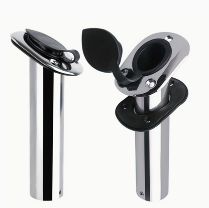 2-Pack Stainless Steel Rod Holder Base Mounts