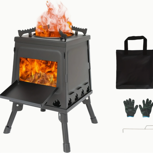 Compact Portable Wood-Burning Stove
