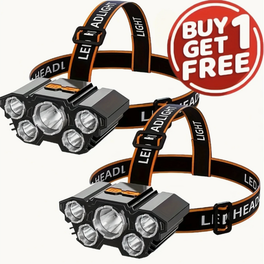 Rechargeable 5-LED Headlamp
