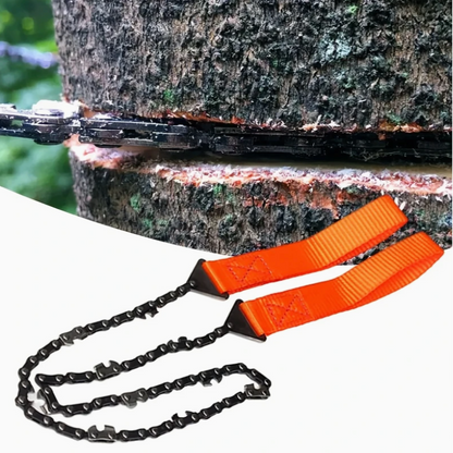 Compact Pocket Chainsaw – Hand-Operated Survival Saw