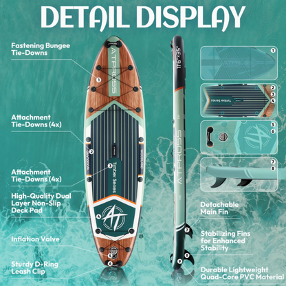 11'6" Extra-Wide Inflatable Paddle Board – 450 lb Capacity