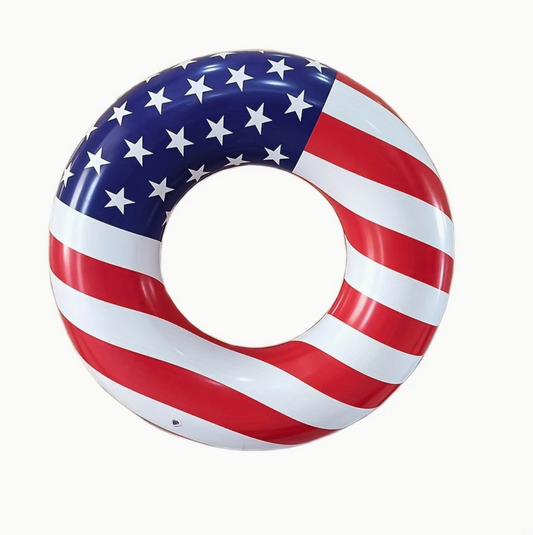 Inflatable USA Flag Pool Float Tube