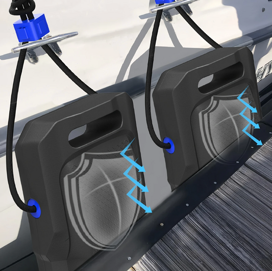 2-Pack Heavy-Duty EVA Flat Boat Dock Bumpers