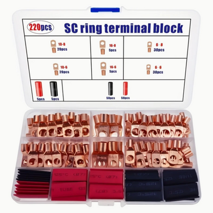220-Piece Ring Terminal Assortment Kit