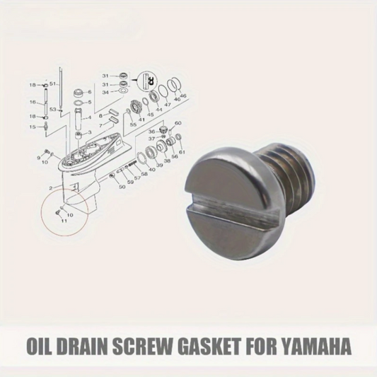 Mercruiser Drain Plugs - Lower Unit Drain Plug and Yamaha Outboard Oil Drain Plug for Marine Engines