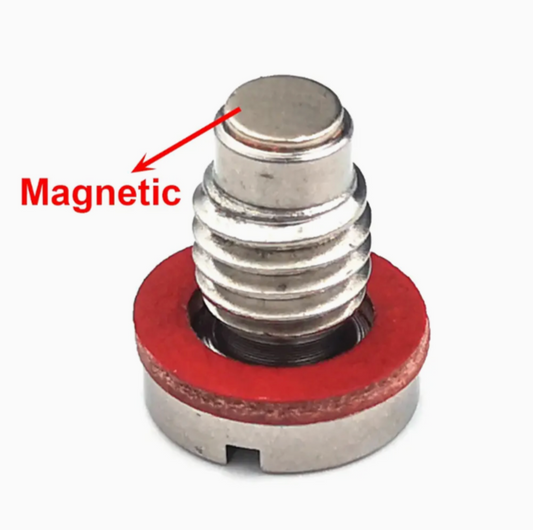 Magnetic Stainless Steel Plug Marine Screw with Red Seal Gasket for Yamaha Outboard Motor Engine Boat Parts 90340-08002