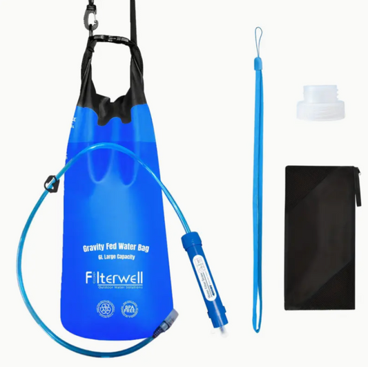 Gravity Water Filter System – 1.59-Gallon Capacity with Built-In Purifier