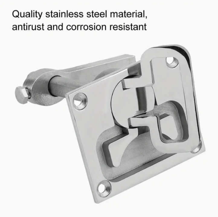 Stainless Steel Flush Mount Hatch Latch – Marine Grade Hardware