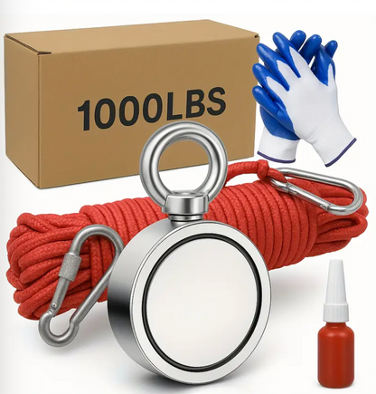 Fishing Magnet 1000LBS(453KG) Double-Sided Neodymium Magnet